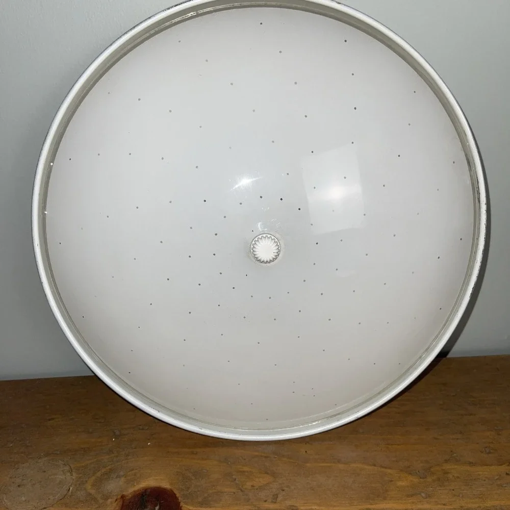 Vintage Mid Century Moe Light Ceiling Light Fixture Atomic Saucer Light